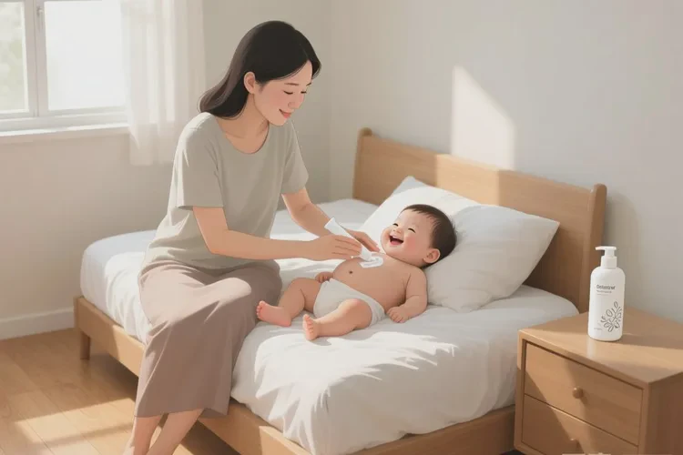 孩子肚子上偶尔起湿疹可以治愈吗(图1)