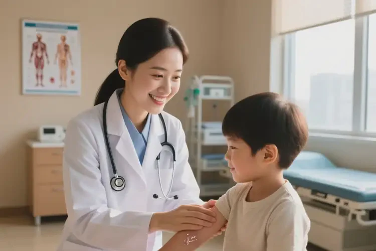 少儿手臂上有湿疹能治好吗(图4)