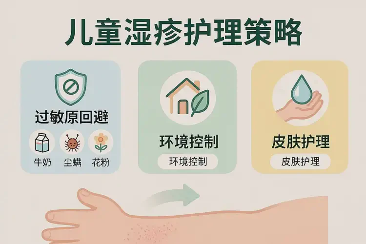 少儿四肢偶尔长湿疹能治好吗(图1)