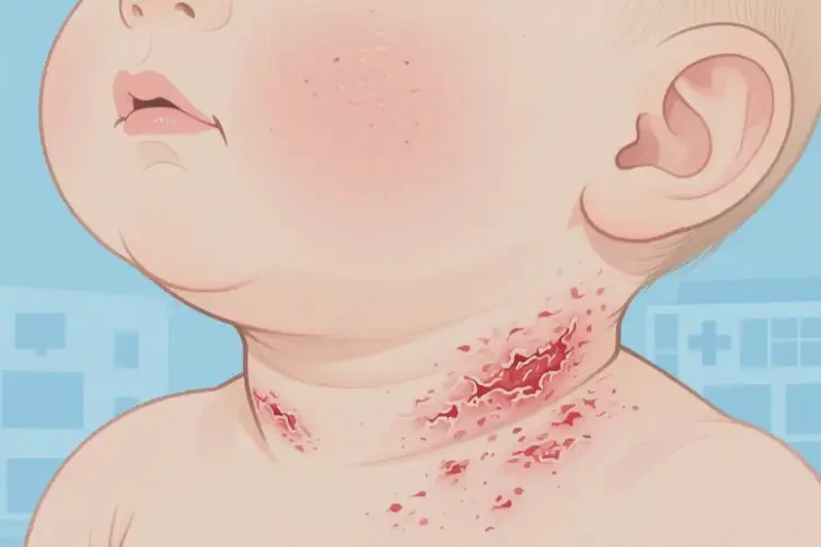 孩子脖子上起湿疹能治好吗(图3)