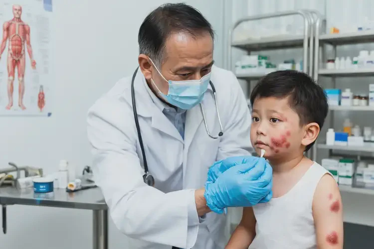 孩子面部出现湿疹能治好吗(图3)