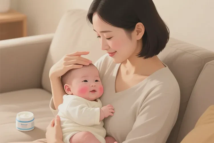 婴幼儿脸上出湿疹可以治愈吗(图1)