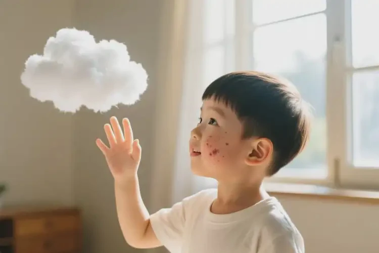 小孩脸上容易起湿疹能治好吗(图2)