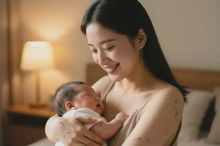 产妇身上出湿疹能治好吗(图1)