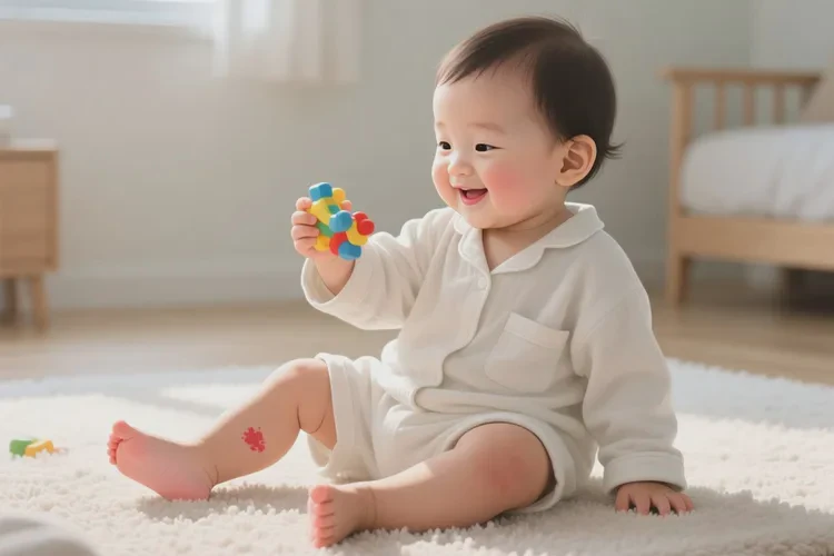 宝宝小腿上容易长湿疹可以治愈吗(图4)