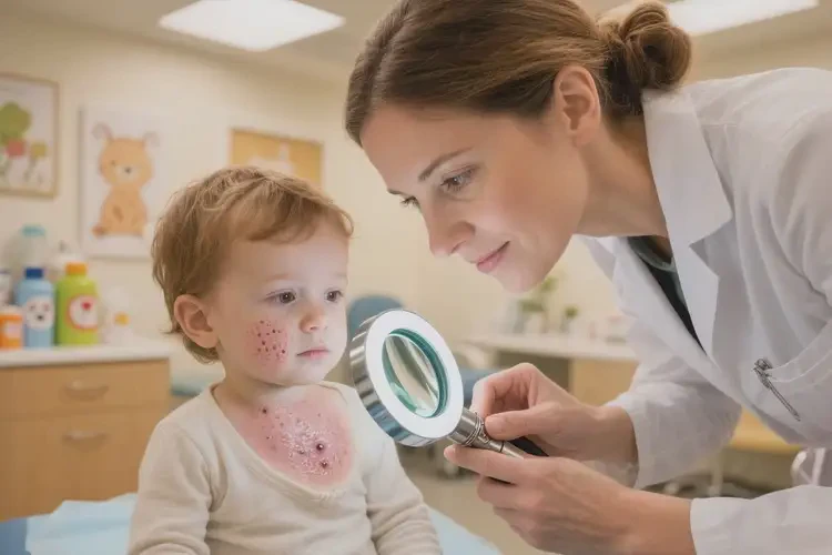 儿童脖子经常长湿疹能治好吗(图4)