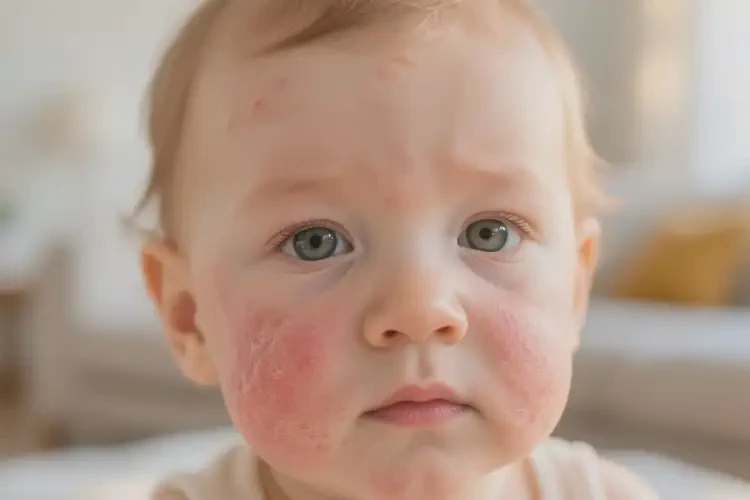 儿童面部容易起湿疹能治好吗(图4)