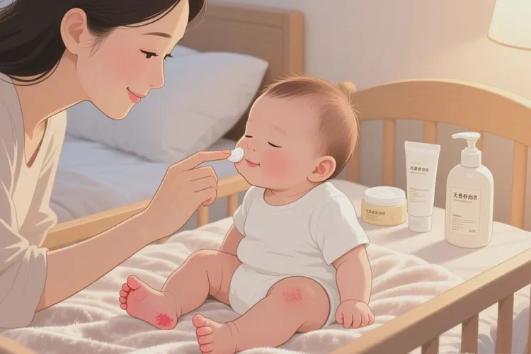 宝宝脚上出湿疹可以治愈吗(图1)