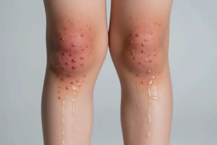 少儿小腿上容易起湿疹能治好吗(图2)