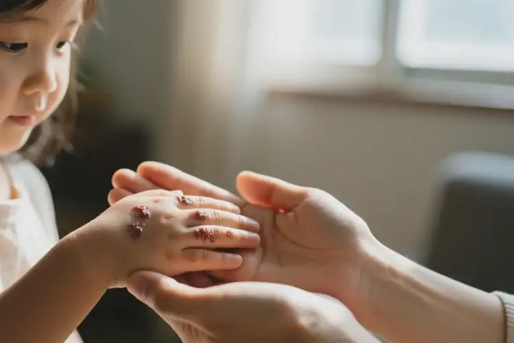 孩子手上有湿疹能治好吗(图3)