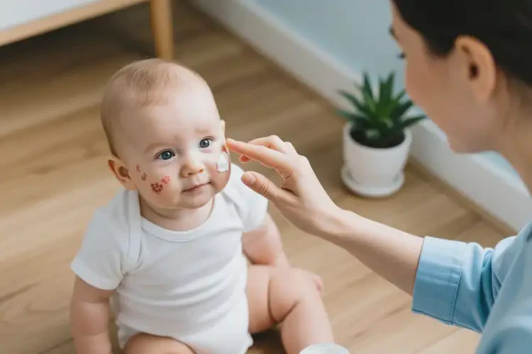 小儿脸上长湿疹能治好吗(图3)