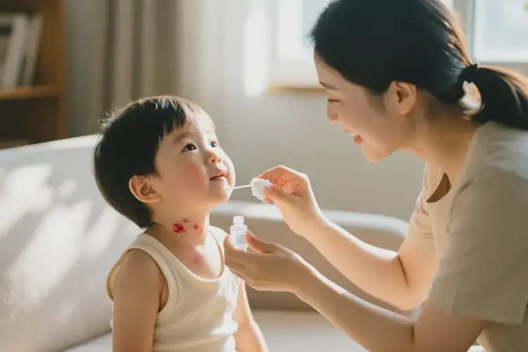 少儿脖子经常起湿疹能治好吗(图4)