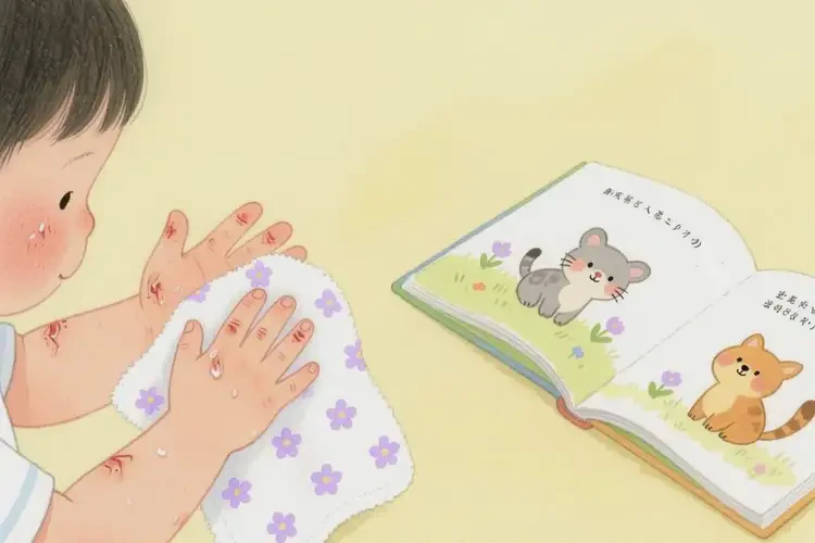 少儿手上出湿疹能治好吗(图1)