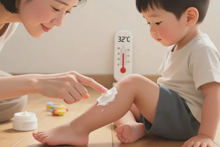 孩子小腿经常长湿疹可以治愈吗(图1)