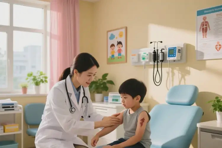 孩子手臂上出湿疹能治好吗(图4)