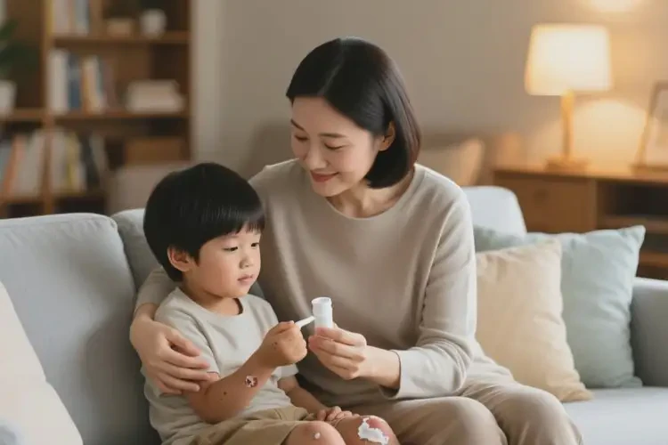 孩子手上偶尔长湿疹能治好吗(图1)