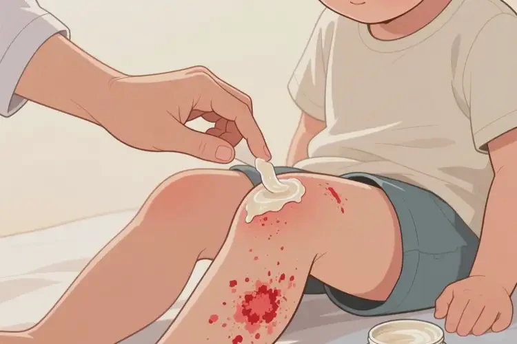 小孩大腿起湿疹能治好吗(图2)