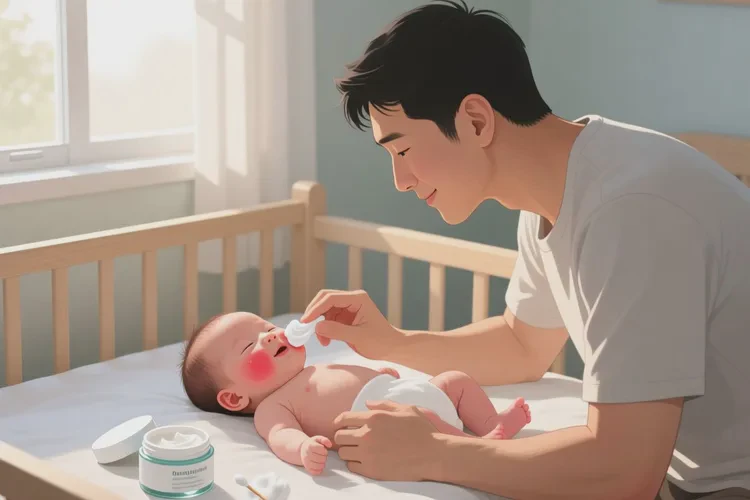 婴儿面部偶尔长湿疹可以治愈吗(图2)