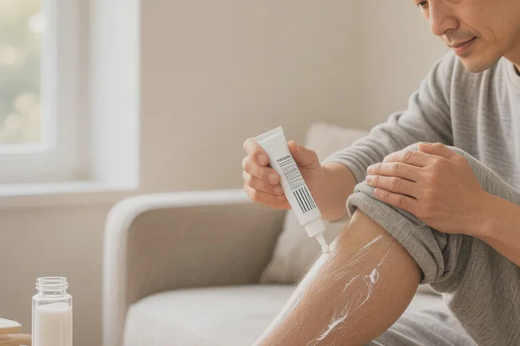 男性小腿上有湿疹可以治愈吗(图1)