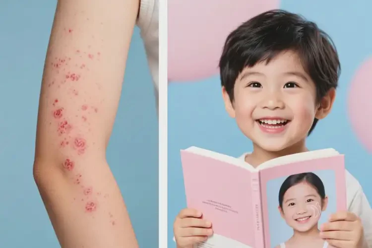 少儿手臂上偶尔起湿疹能治好吗(图1)