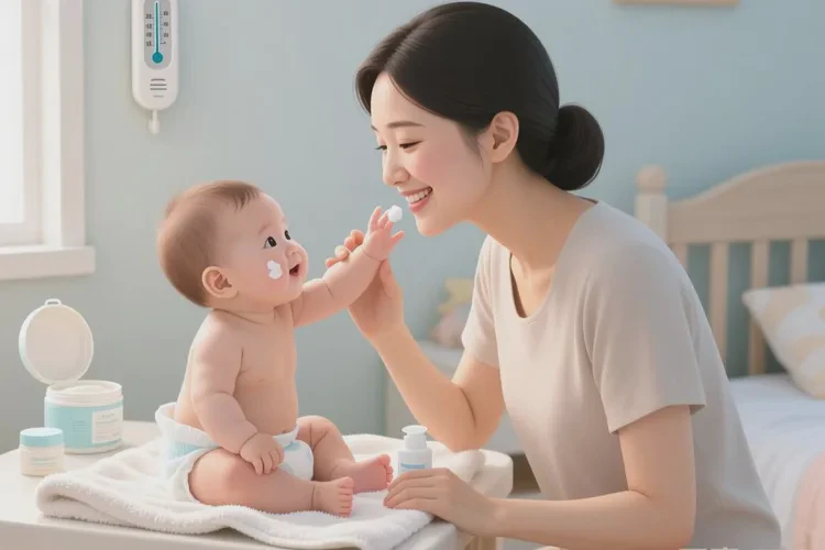 孩子脸上容易起湿疹可以治愈吗(图1)