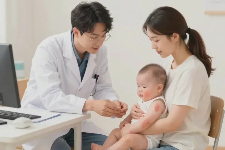 婴儿手臂上容易起湿疹可以治愈吗(图2)