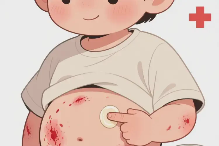 孩子肚子上经常起湿疹能治好吗(图1)