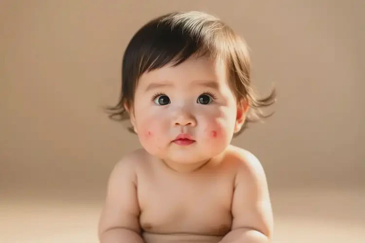 小孩脸上偶尔长湿疹能治好吗(图2)