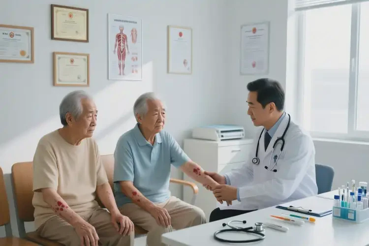 老年人四肢起湿疹能治好吗(图3)