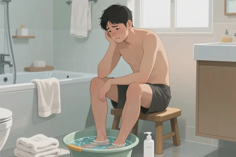 男性脚上经常起湿疹可以治愈吗(图1)