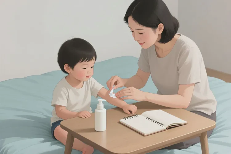 小孩面部偶尔长湿疹可以治愈吗(图2)