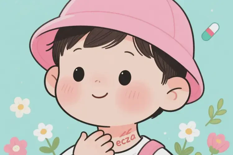 儿童脖子上偶尔长湿疹能治好吗(图2)