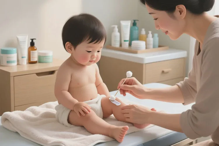 宝宝大腿上出湿疹可以治愈吗(图2)