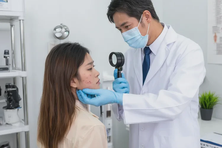 女生脖子上容易长湿疹可以治愈吗(图2)