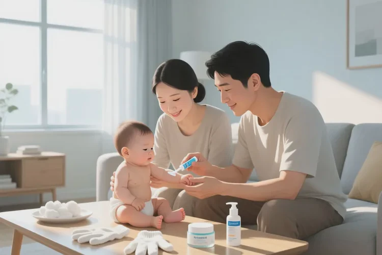 婴儿手臂上容易长湿疹可以治愈吗(图3)