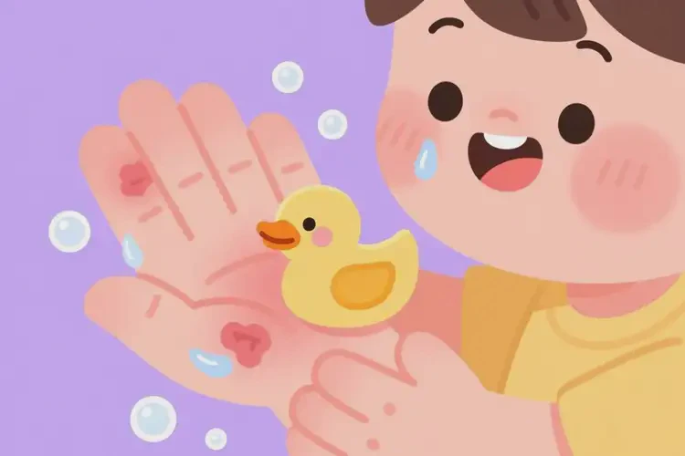 儿童手上容易长湿疹能治好吗(图1)