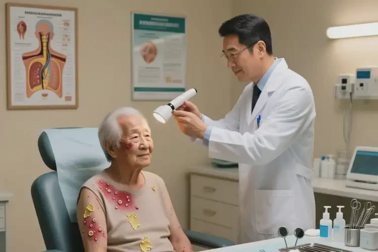 老年人面部长湿疹能治好吗(图3)