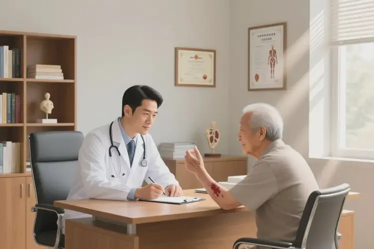 老年人手臂经常长湿疹能治好吗(图1)