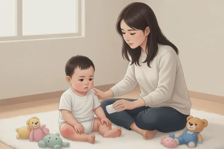 婴幼儿小腿容易长湿疹可以治愈吗(图1)