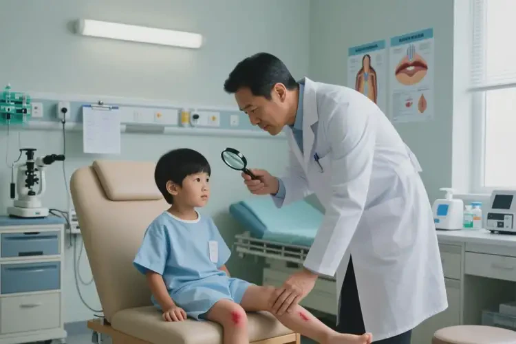 孩子小腿起湿疹能治好吗(图3)