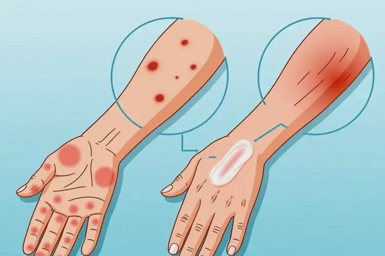 女性四肢偶尔起湿疹能治好吗(图2)