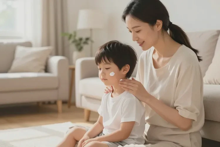 小孩脖子容易长湿疹可以治愈吗(图1)