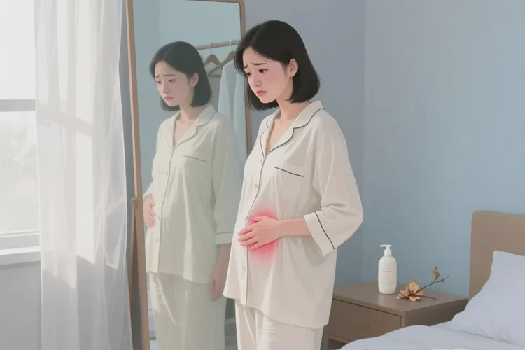 女人肚子上长湿疹能靠自己自愈吗(图1)