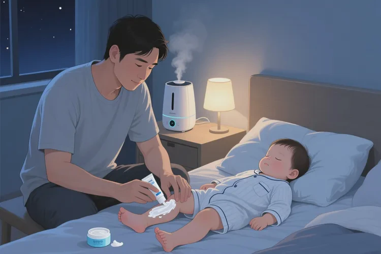 小儿小腿上容易长湿疹可以治愈吗(图1)