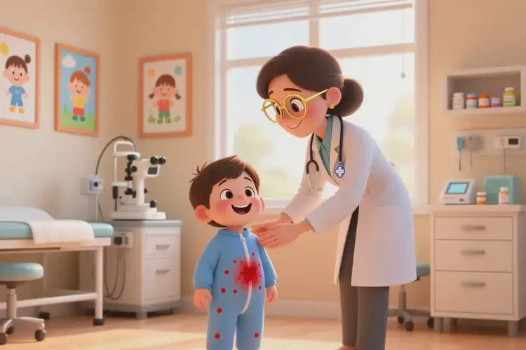 儿童肚子上偶尔长湿疹能治好吗(图4)