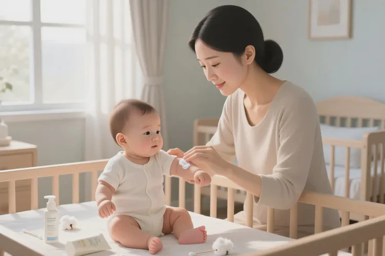 婴儿手臂上长湿疹可以治愈吗(图1)