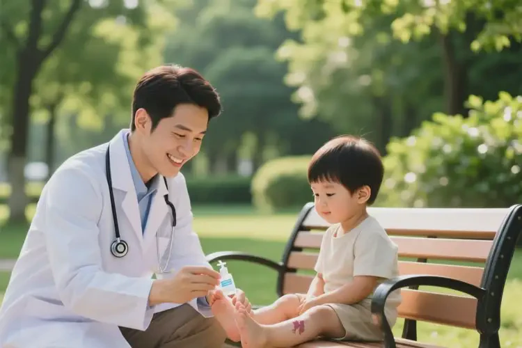 小儿脚上有湿疹能治好吗(图3)