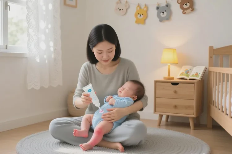 宝宝小腿上长湿疹可以治愈吗(图1)