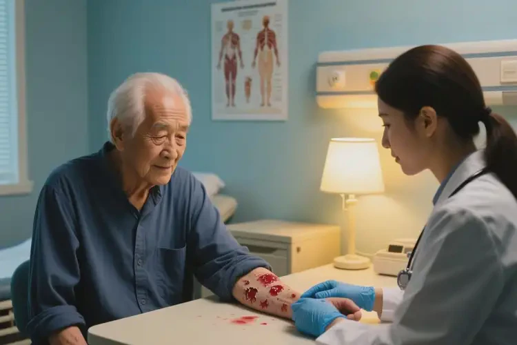 老人手臂容易起湿疹能治好吗(图1)