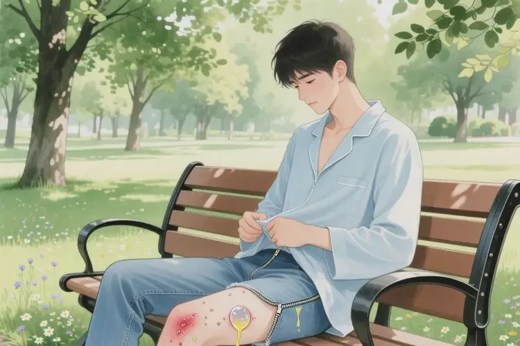 青年人大腿上容易长湿疹可不可以彻底自愈(图1)